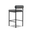 65cm Fabric Bar Stool - Spec Smoke Grey (Set of 2)