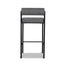 65cm Fabric Bar Stool - Spec Smoke Grey (Set of 2)