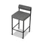 65cm Fabric Bar Stool - Spec Smoke Grey (Set of 2)