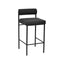 65cm Bar Stool - Black Boucle (Set of 2)