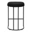 65cm Bar Stool - Black Boucle (Set of 2)