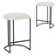 65cm Bar Stool - Cottage White Boucle (Set of 2)