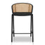 Fabric Bar Stool - Black Legs (Set of 2)