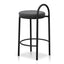 65cm Fabric Bar Stool - Charcoal Grey (Set of 2)