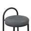 65cm Fabric Bar Stool - Charcoal Grey (Set of 2)