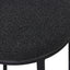 65cm Bar Stool - Black Boucle (Set of 2)