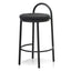 65cm Bar Stool - Black Boucle (Set of 2)