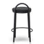 65cm Bar Stool - Black Boucle (Set of 2)