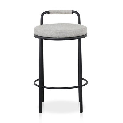 65cm Bar Stool - Coastal Light Grey (Set of 2)