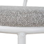 65cm White Frame Bar Stool - Clay Grey (Set of 2)