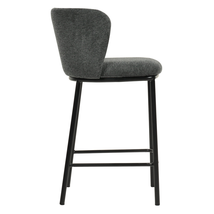 65cm Bar Stool - Charcoal Grey (Set of 2)