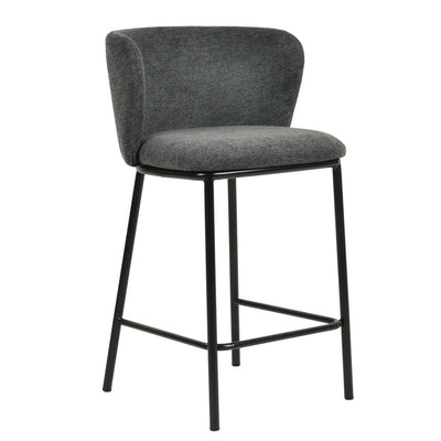 65cm Bar Stool - Charcoal Grey (Set of 2)