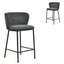 65cm Bar Stool - Charcoal Grey (Set of 2)