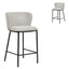 65cm Bar Stool - Coastal Light Grey (Set of 2)