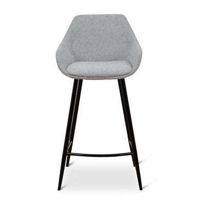 68cm Fabric Bar Stool - Spec Grey - (Set of 2)