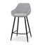 68cm Fabric Bar Stool - Spec Grey - (Set of 2)