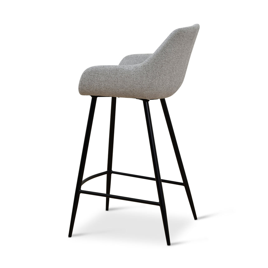 68cm Fabric Bar Stool - Spec Grey - (Set of 2)