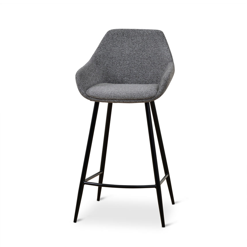 68cm Fabric Bar Stool - Spec Charcoal - (Set of 2)