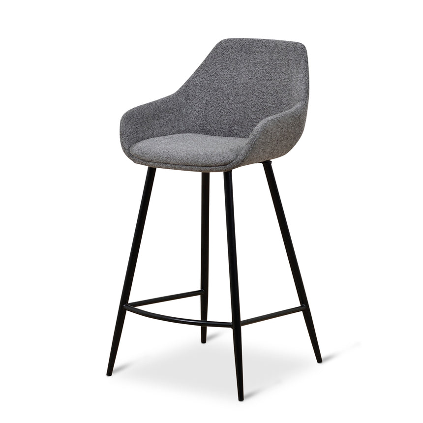 68cm Fabric Bar Stool - Spec Charcoal - (Set of 2)