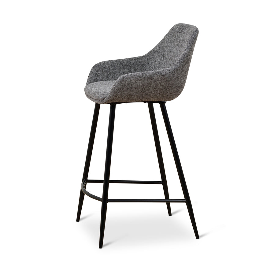 68cm Fabric Bar Stool - Spec Charcoal - (Set of 2)