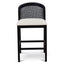 Black Elm Barstool - Light Beige