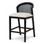 Black Elm Barstool - Light Beige