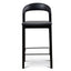 65cm Bar Stool - Full Black (Set of 2)