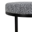 68cm Black Bar Stool - Graphite Grey Boucle