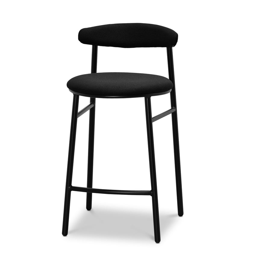 65cm Bar Stool - Full Black (Set of 2)