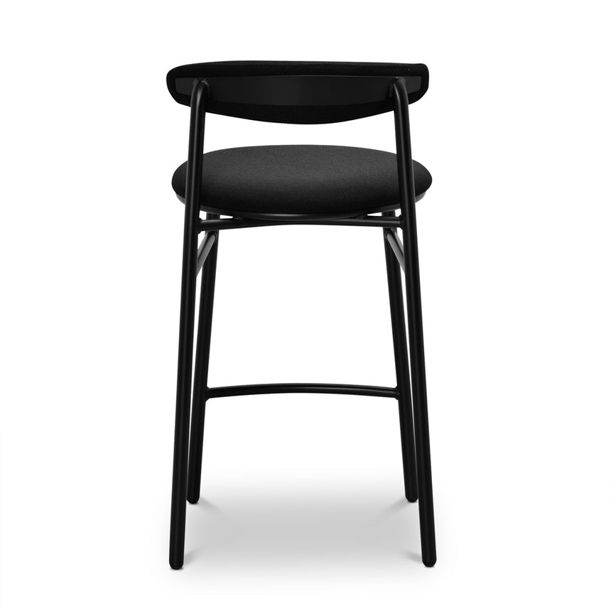 65cm Bar Stool - Full Black (Set of 2)