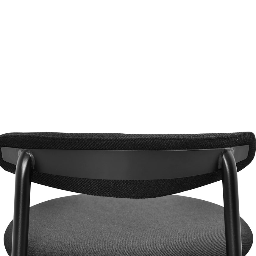 65cm Bar Stool - Full Black (Set of 2)