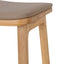 67cm Natural Bar Stool - Mocha Brown