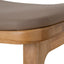 67cm Natural Bar Stool - Mocha Brown