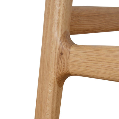 67cm Natural Bar Stool - Grey