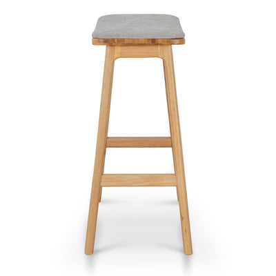 67cm Natural Bar Stool - Grey