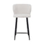 65cm Bar Stool - Pearl Grey Boucle (Set of 2)