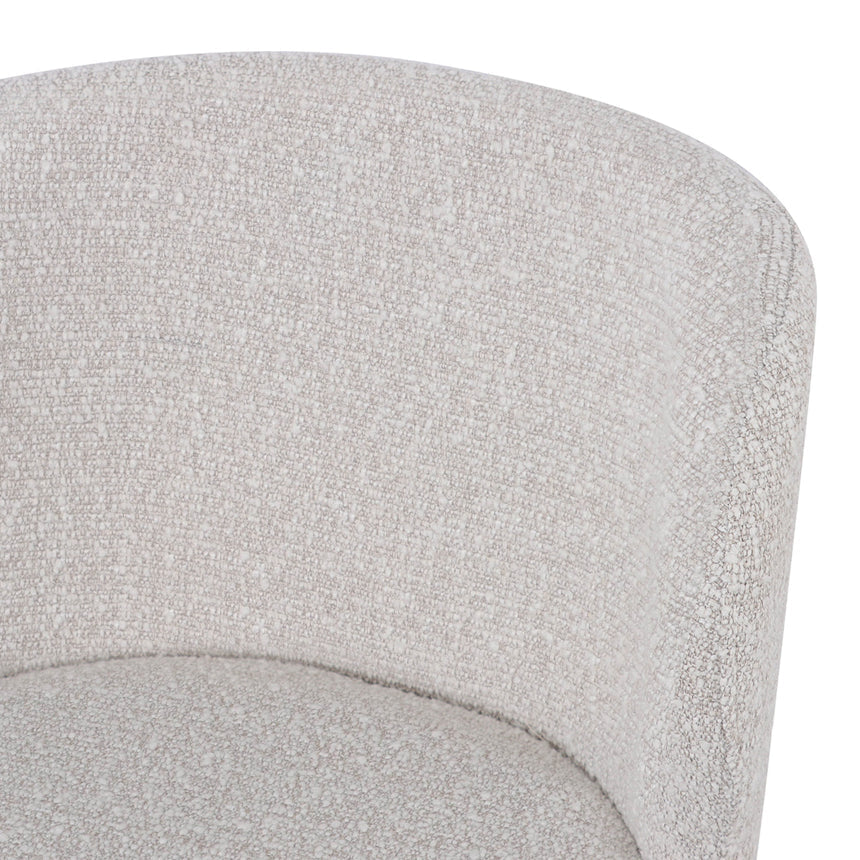 65cm Bar Stool - Pearl Grey Boucle (Set of 2)