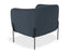 Belle Lounge Chair - Midnight Blue - Matt Black Legs