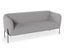 Belle 2.5 Seater Sofa - Cloud Grey - Matt Black Legs