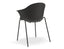 Pebble Armchair Black with Shell Seat - Natural Beechwood Base