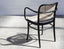 811 Hoffmann Armchair - Black Stain - Cane Seat - Cane Backrest - by TON