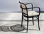 811 Hoffmann Armchair - Black Stain - Cane Seat - Cane Backrest - by TON