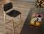 Brooklyn Bar Stool - Woven Black Seat / Natural Frame