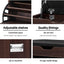 Shoe Rack Cabinet Bench 3-tier 15 Pairs Walnut