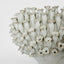 Flower Vase with Wide Open Top White