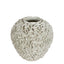 Brain Coral Ceramic Vase White