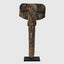 Wooden Elephant Head on Stand Dark Brown
