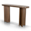 1.3m Pill Shape Console Table - Caramel Oak