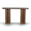 1.3m Pill Shape Console Table - Caramel Oak