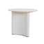 Nested Travertine Coffee Table - White